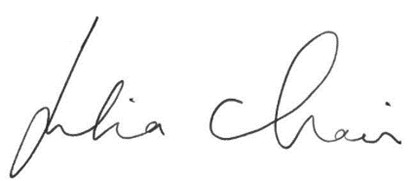 Julia Chain’s signature